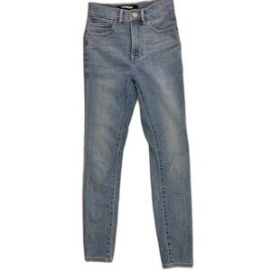 Express Size 00 Womens Jeans Ankle Legging High Rise Stretch Light Wash